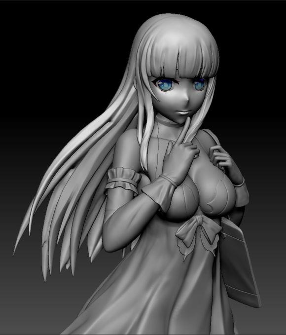 【案例分享】3d打印动漫手办模型,人物形象细腻精致